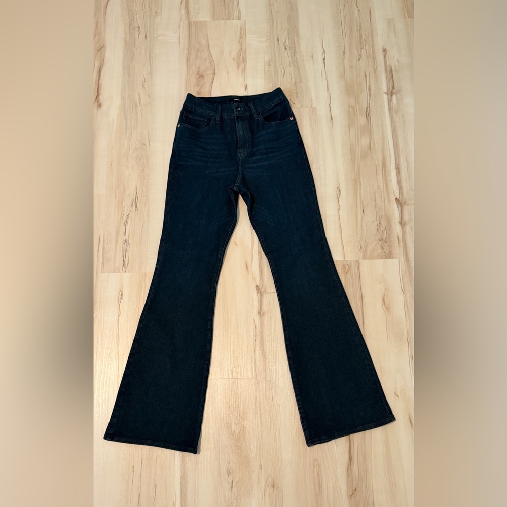 Express Midnight Blue Flare Jeans